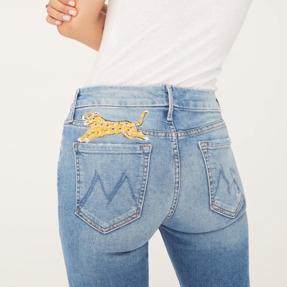 MOTHER Denim - Mother High Waisted Shoot To Thrill Leopard Jeans